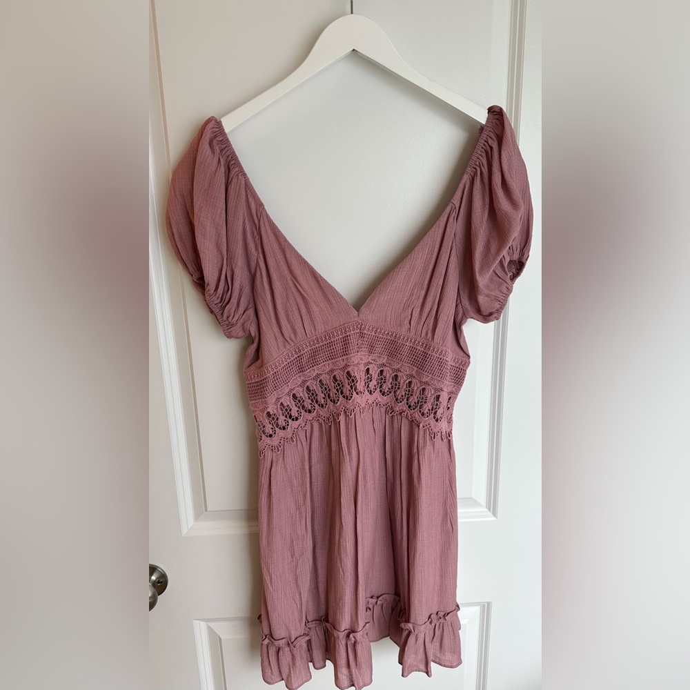 Lulus minidress, size large, mauve purple - Picture 2 of 3